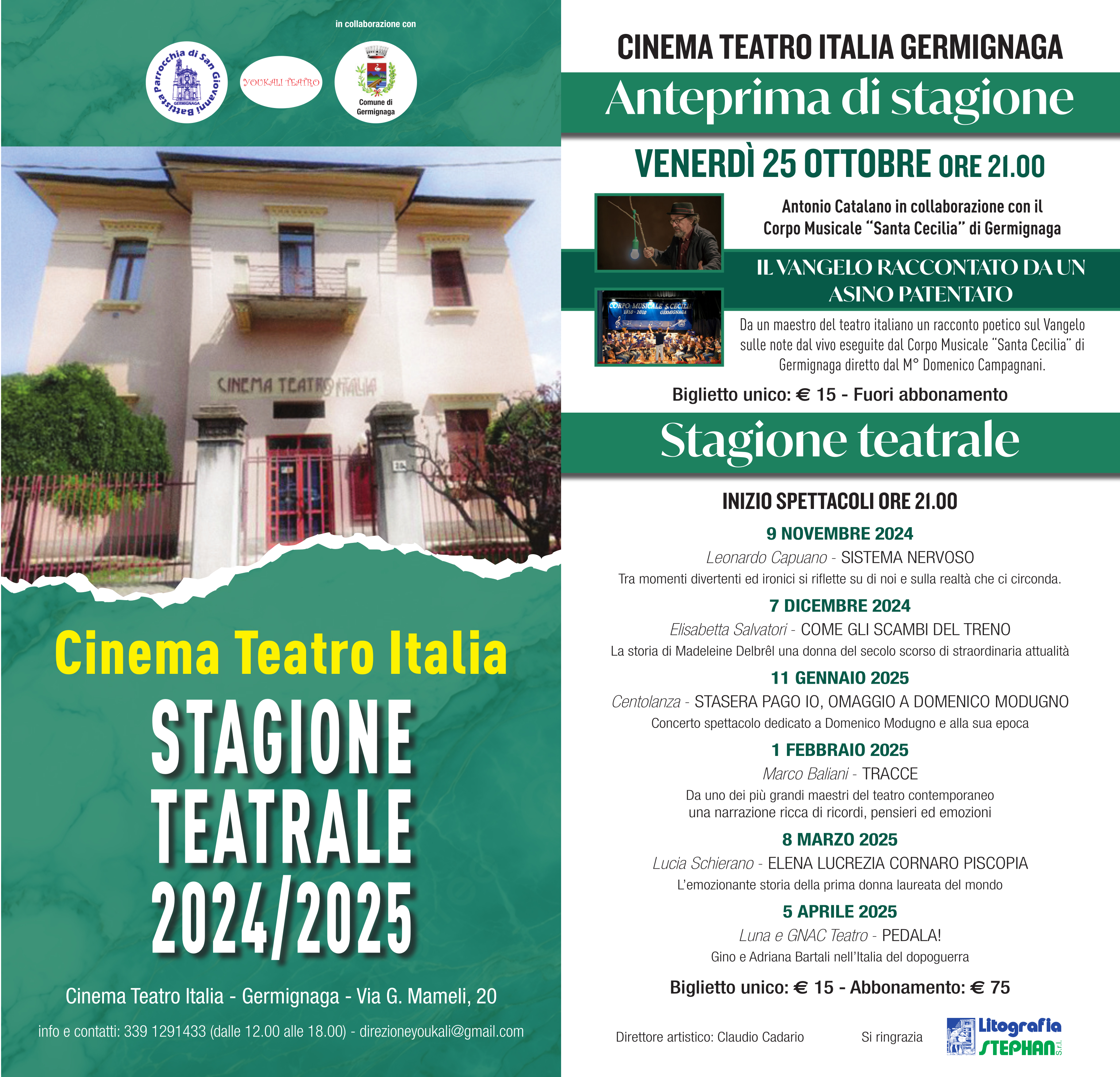 Programma Stagione Teatrale 2024-2025