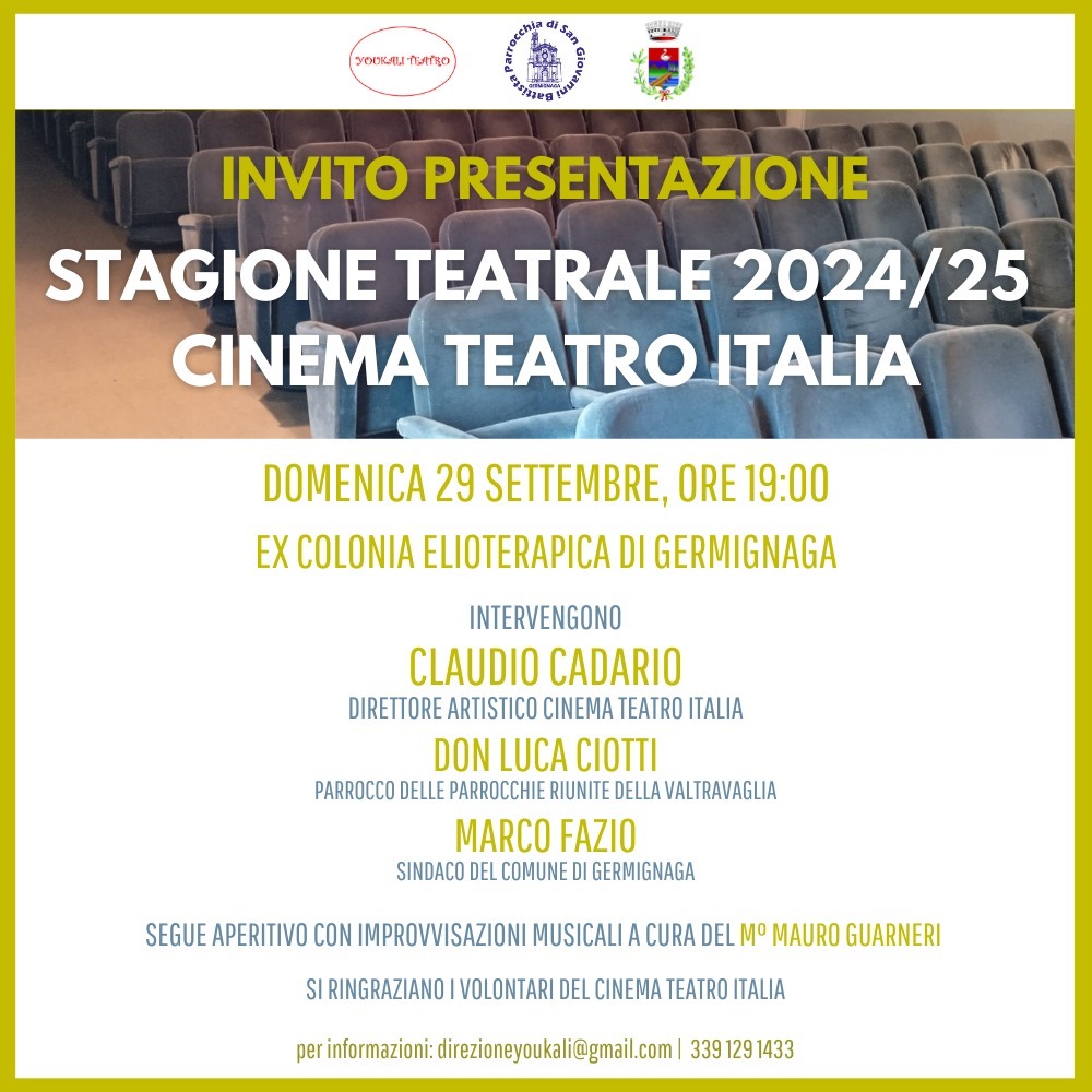 29.09.2024 Presentazione Stagione Teatrale 2024/25