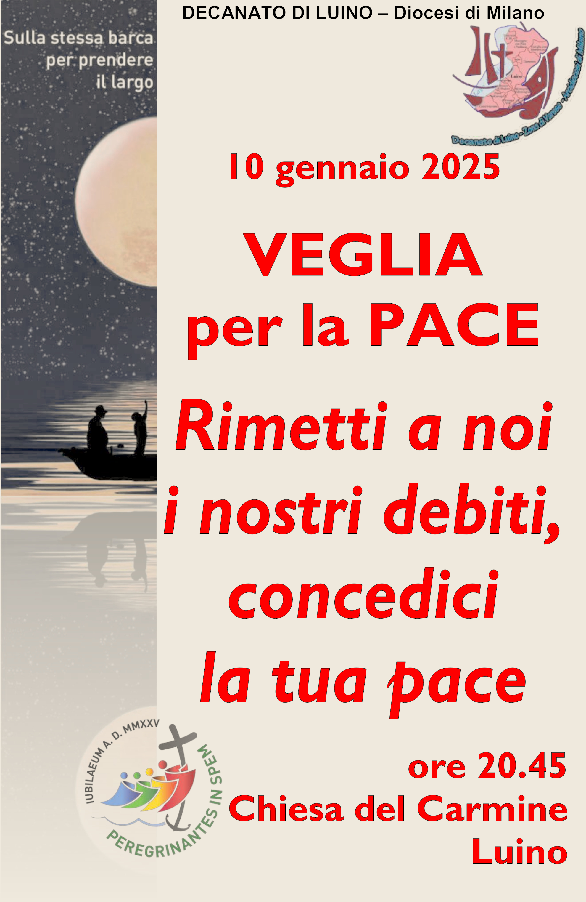 10.01.2025 Veglia Decanale per la Pace