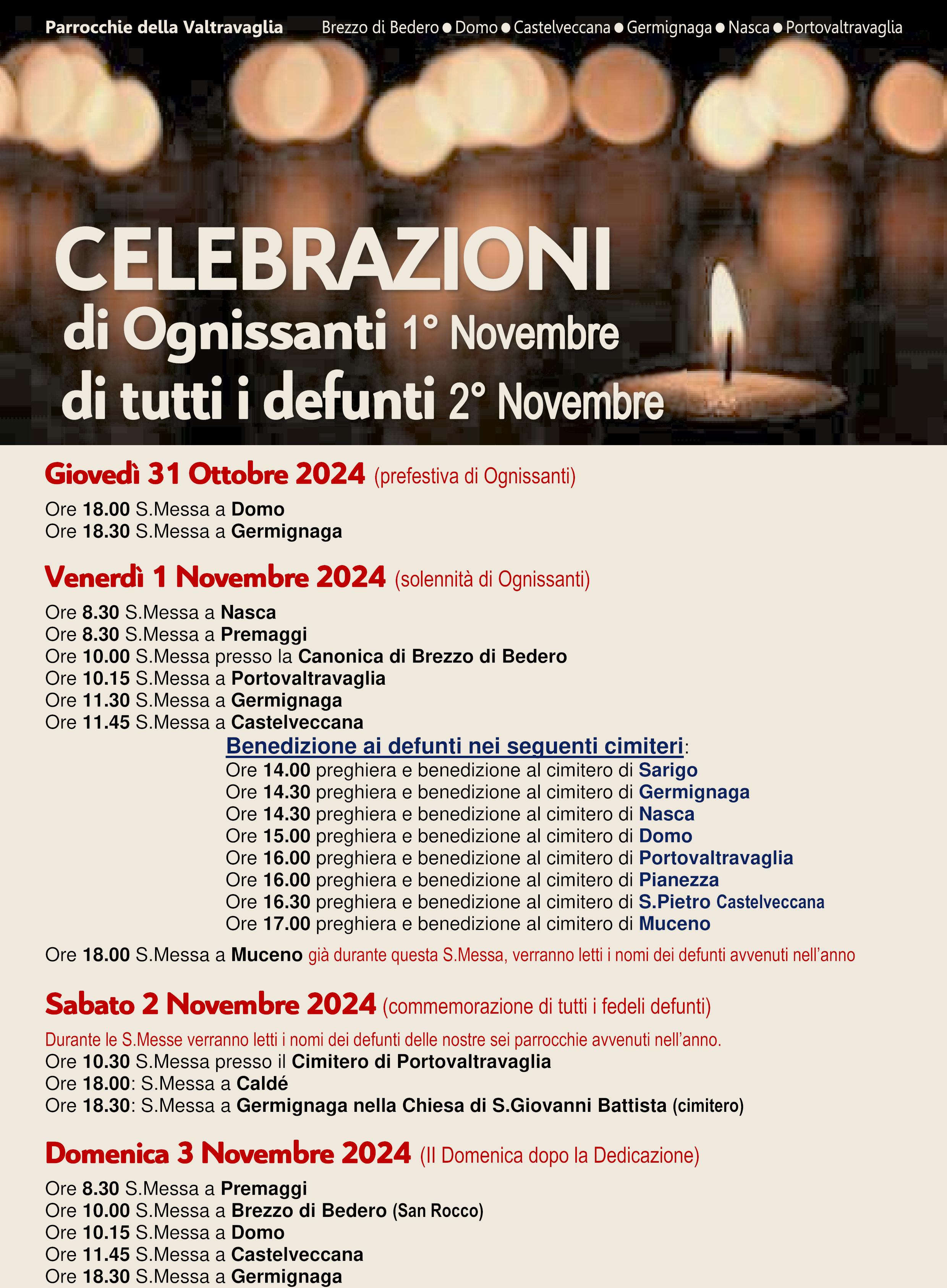 31.10.2024: Santi da calendario e non