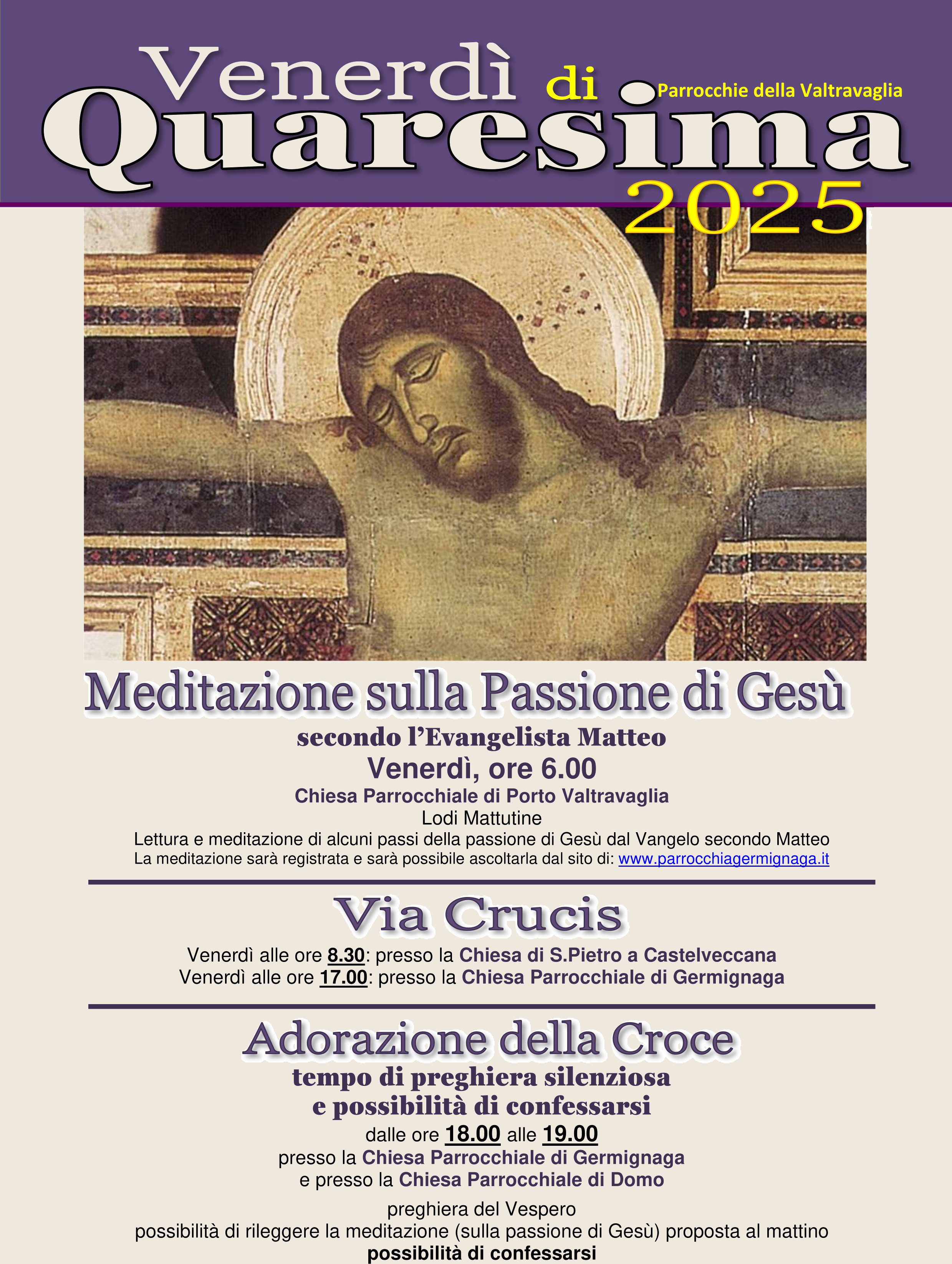 Venerdì di Quaresima 2025